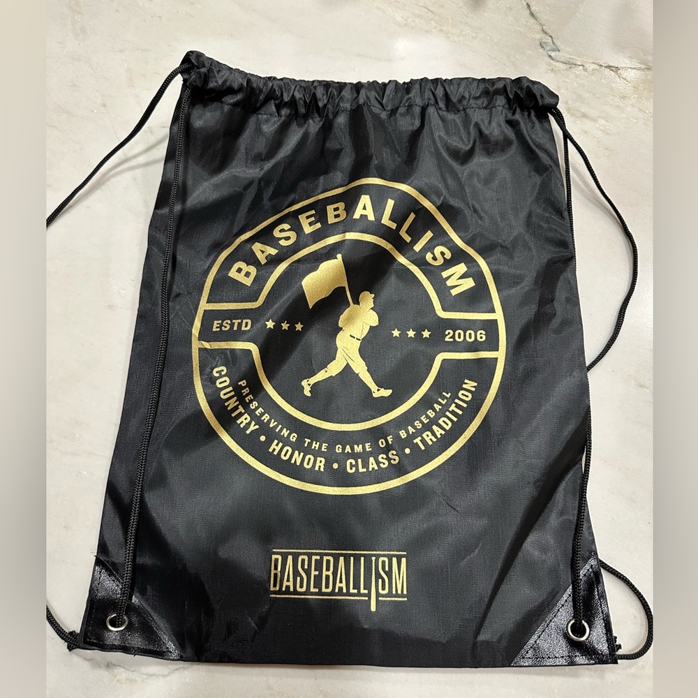 Baseballism Drawstring Backpack